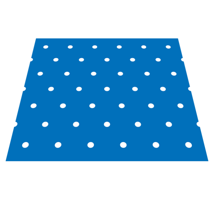 Vinyl teppich schlafzimmer mit blauen punkten - TenStickers