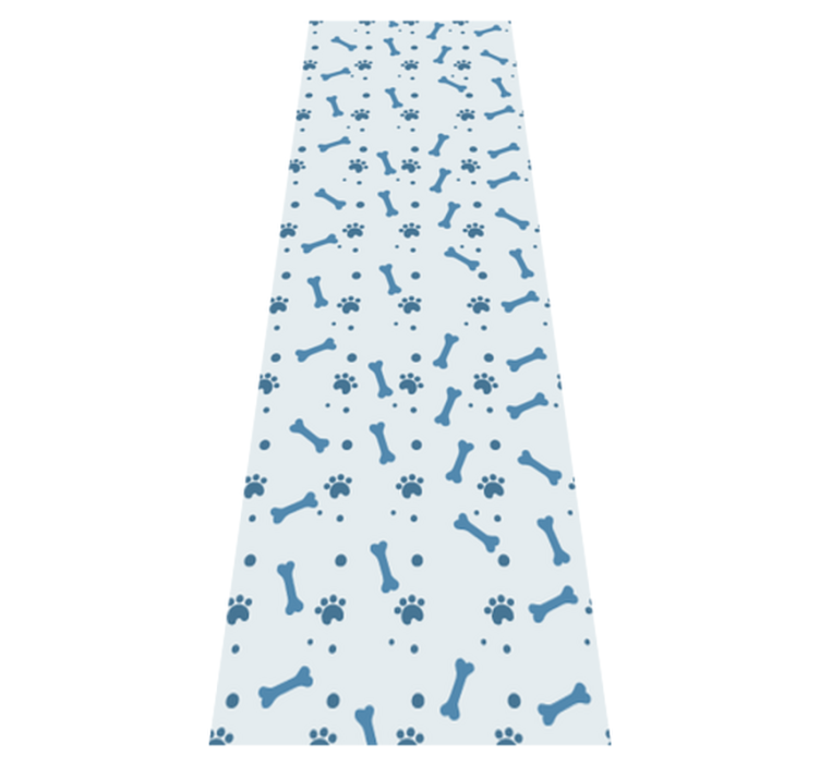 Vinyl teppich schlafzimmer mit blauen hundeknochen - TenStickers