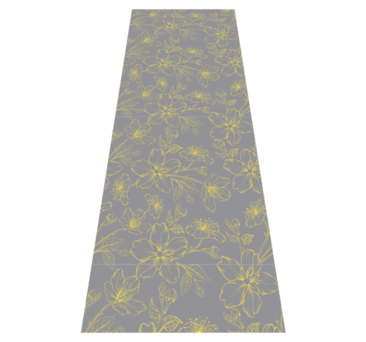 Vinyl teppich schlafzimmer pantone blumenmuster - TenStickers