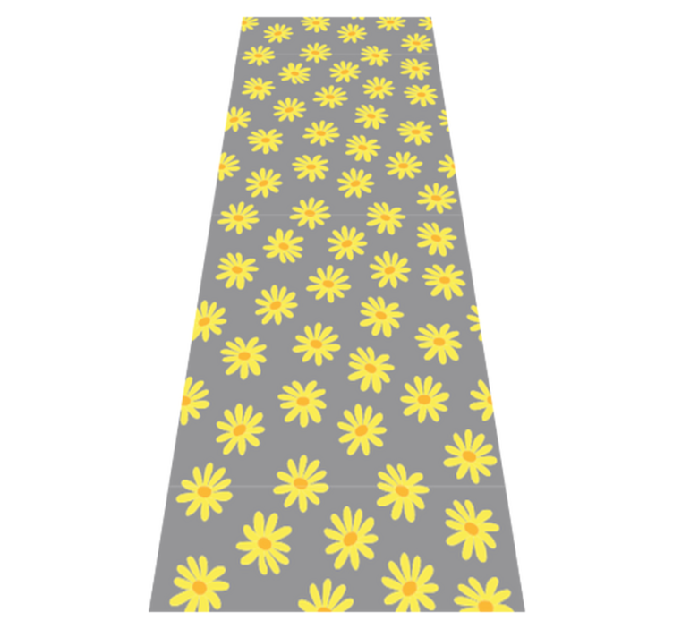 Vinyl teppich schlafzimmer in pantone calendula - TenStickers