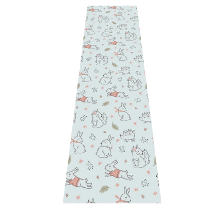 Vinyl teppich schlafzimmer mit blumen und tieren - TenStickers