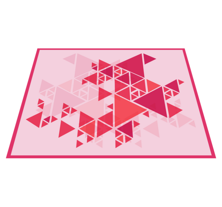 Geometrische Rosa Überlappende Dreiecke - TenStickers