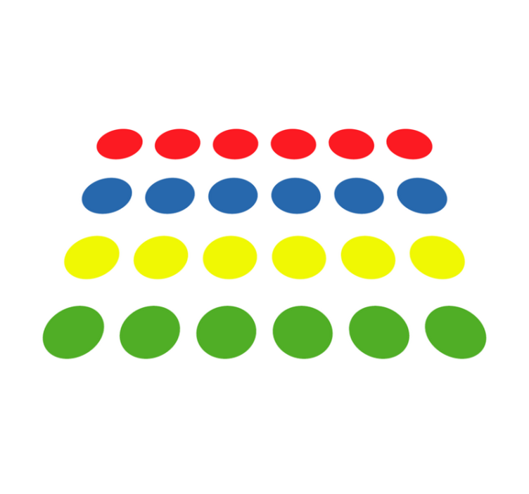 Twister Game Vinyl Teppich Kinderzimmer - TenStickers