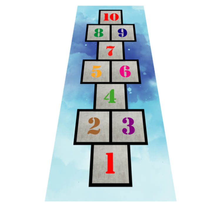 Vinyl Teppich Spiele himmel und hölle spaß - TenStickers