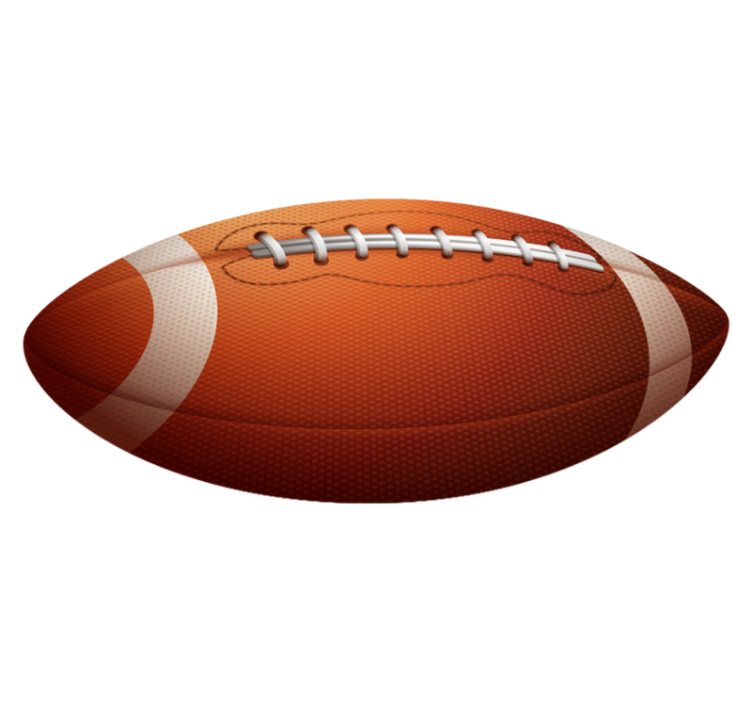 American football ball teen vinyl teppich - TenStickers