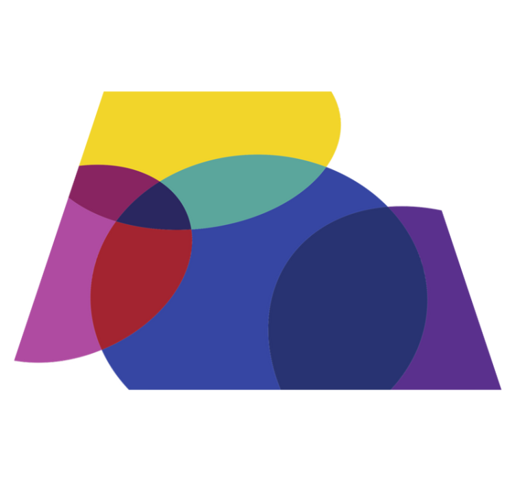 Vinyl Teppich geometrisch geometrisches farbspiel - TenStickers