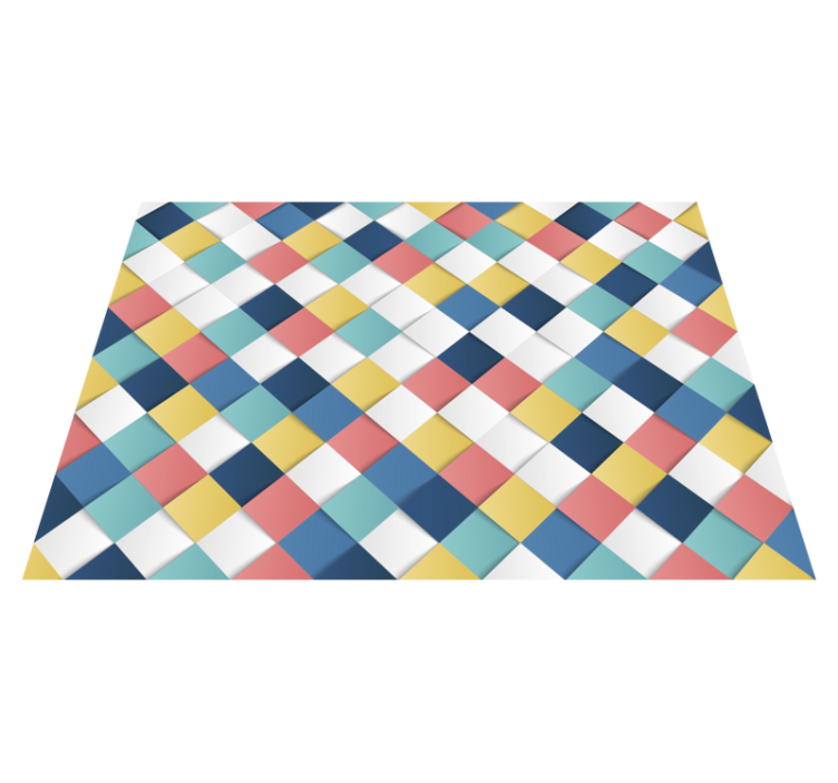 Vinyl Teppich geometrisch buntes harlekin-muster - TenStickers
