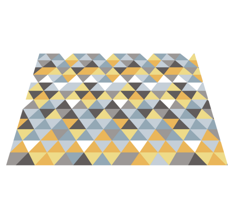 Vinyl Teppich geometrisch dreieckiges mosaik - TenStickers