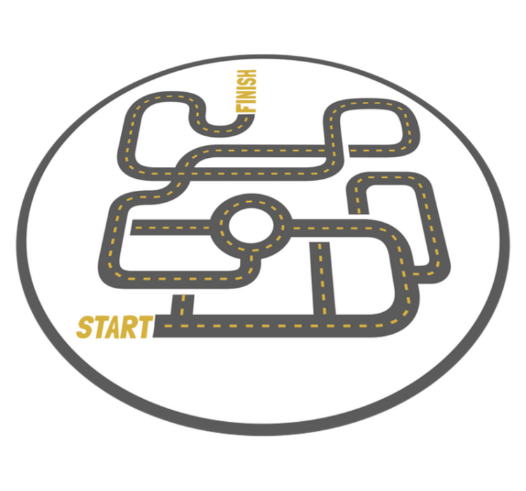 Vinyl Teppich Spiele straßenabenteuer - TenStickers