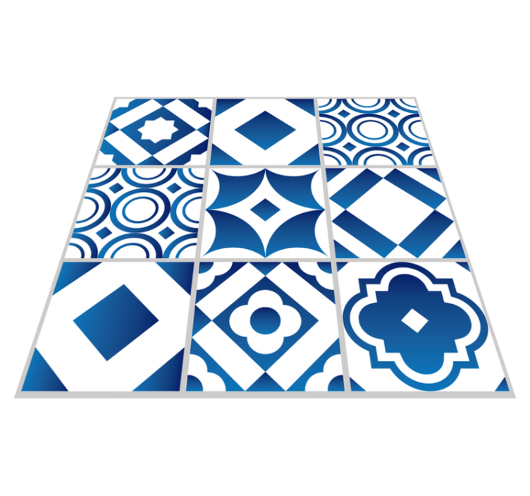 Elegante fliesen vinyl küchenmatte - TenStickers