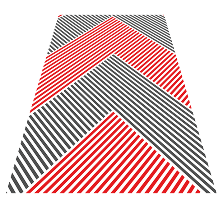 Vinyl Teppich gestreift chevron-streifenmuster - TenStickers