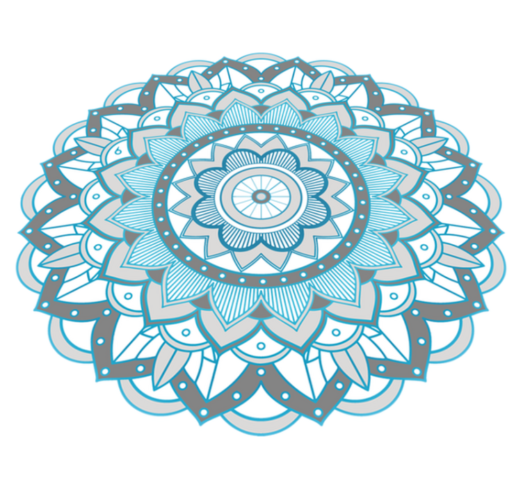 Vinyl teppich mandala filigranes mandala - TenStickers