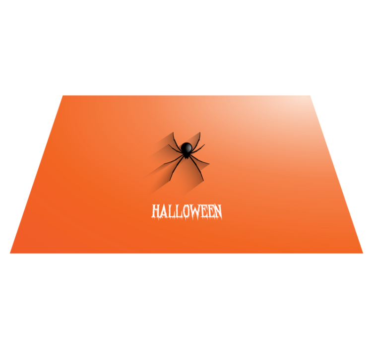 Vinyl teppich halloween mit spinne - TenStickers