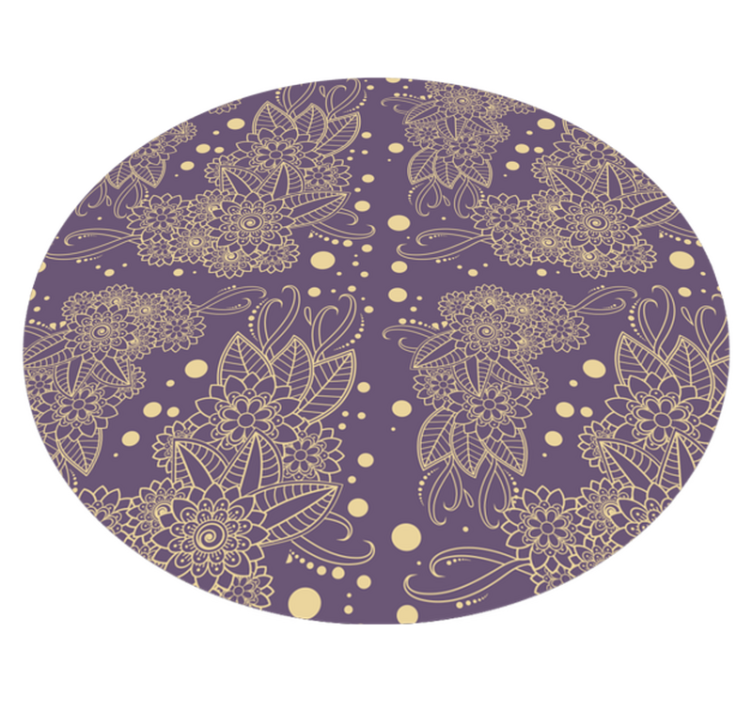 Vinyl teppich mandala eleganz im mandala-motiv - TenStickers