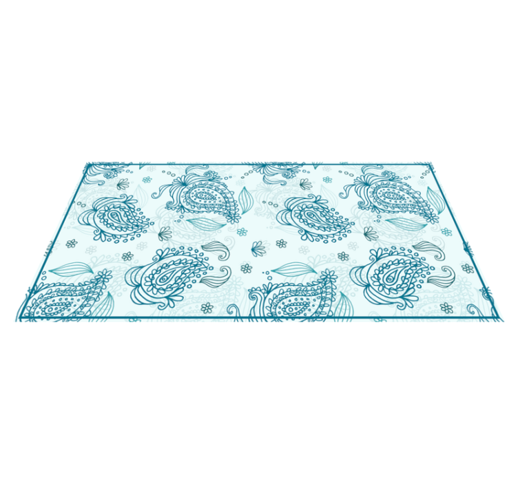 Vinyl teppich mandala paisley harmonie - TenStickers