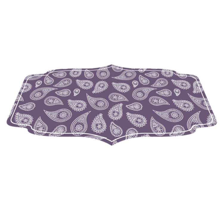 Vinyl teppich mandala im paisley design - TenStickers