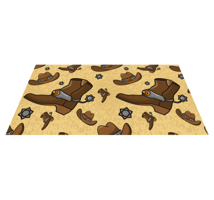 Vinyl Teppich Tiere cowboystiefel motiv - TenStickers