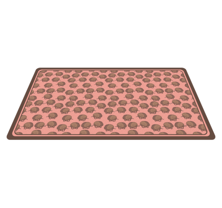 Vinyl Teppich Tiere igel-muster - TenStickers