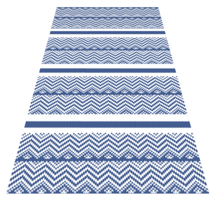Vinyl Teppich gestreift chevron-streifen-muster - TenStickers