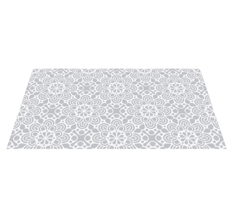 Vinyl teppich mandala mit mandala-inspiriertem muster - TenStickers