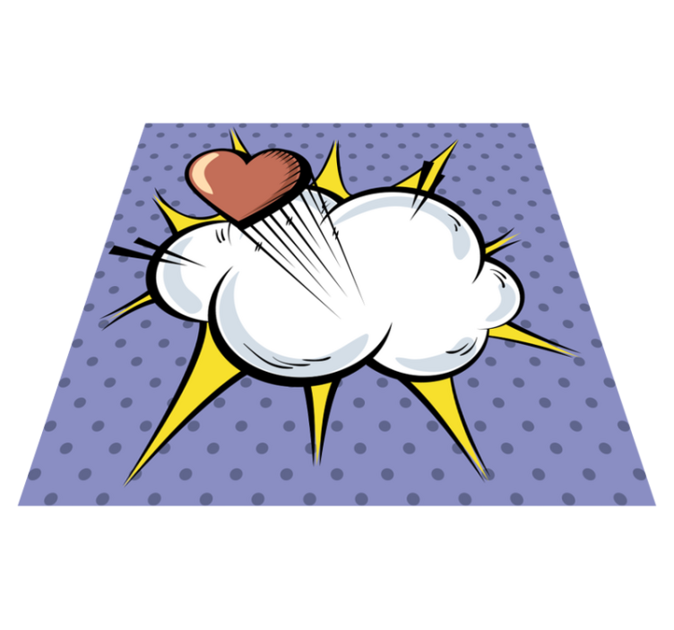 Vinyl Teppich Spiele pop-art-explosion - TenStickers