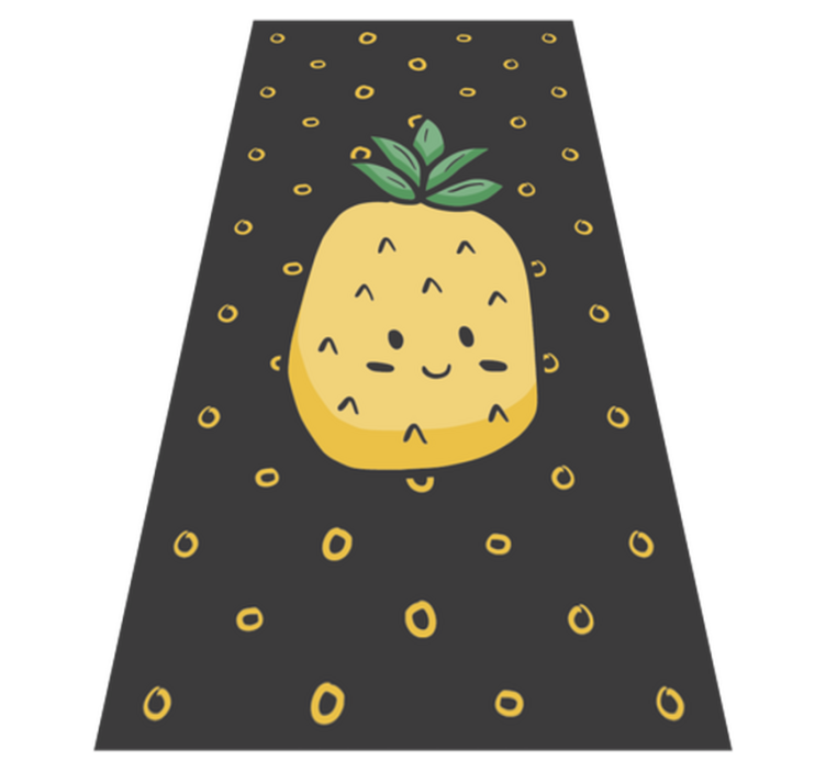 Vinyl Teppich Kinder fröhliche ananas - TenStickers