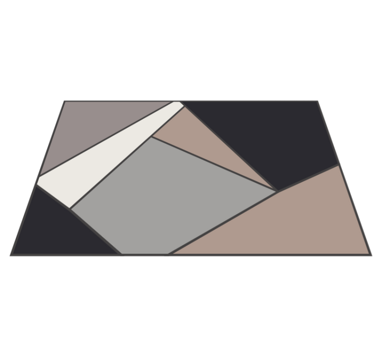 Vinyl teppich geometrisch geometrische formen vinyl - TenStickers