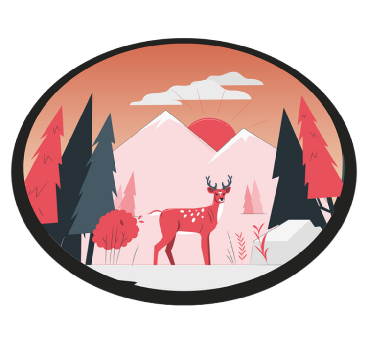 Vinyl Teppich Natur ruhige wildnisszene - TenStickers