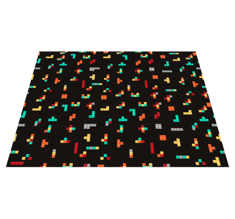 Vinyl Teppich Spiele tetris-thema - TenStickers