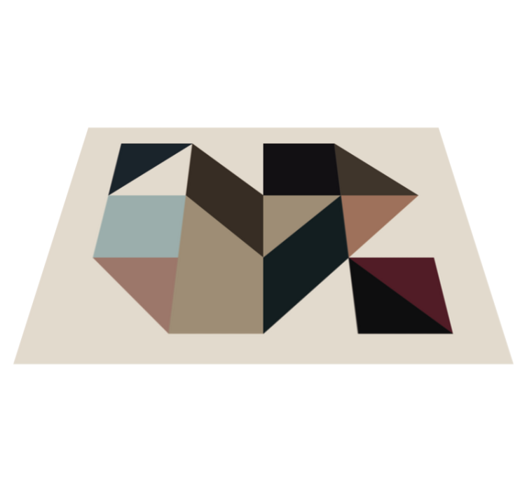 Vinyl Teppich geometrisch geometrische formen dekor - TenStickers