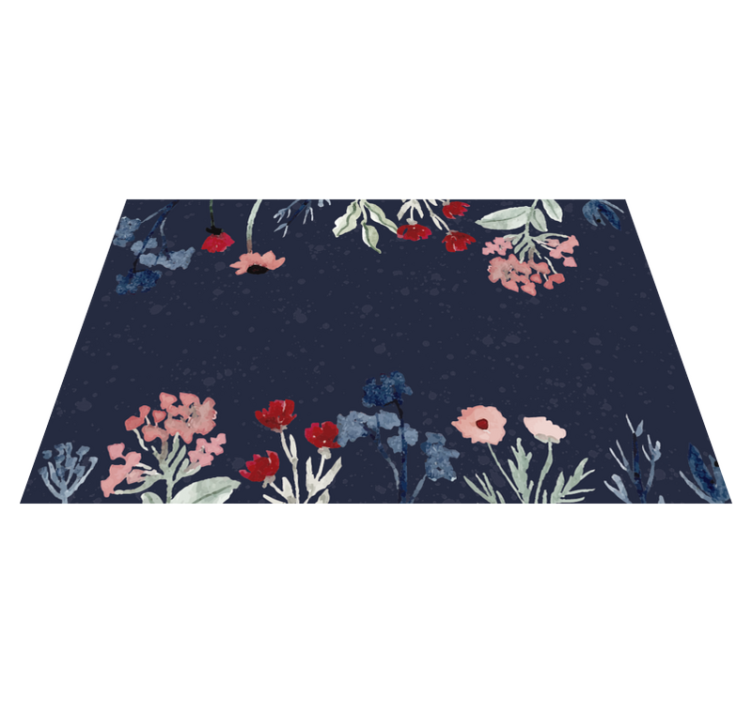 Vinyl Teppich Blumen florale botanische bilder - TenStickers