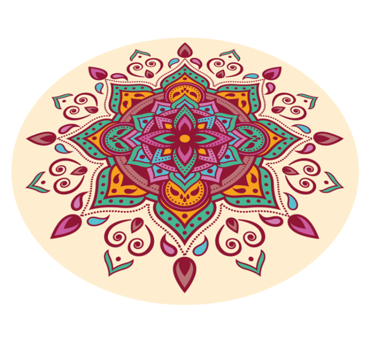 Vinyl teppich mandala kunst der mandalas - TenStickers