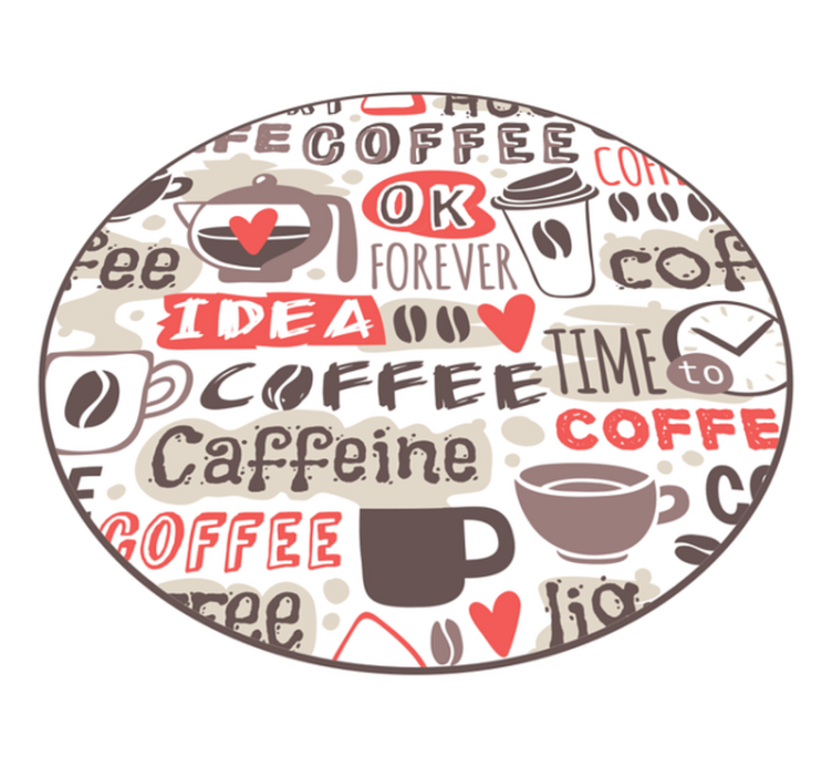 Vinyl Teppich Küche kaffeeliebhaberkreis - TenStickers