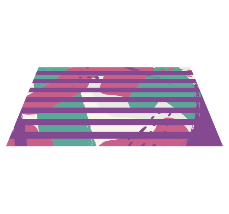 Vinyl Teppich gestreift lilafarbene Streifen - TenStickers