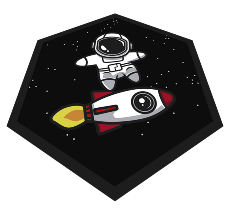 Vinyl Teppich Kinder astronauten-abenteuer - TenStickers