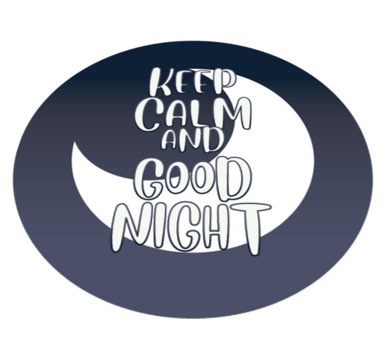 Vinyl Teppich Spruch ruhige gute nacht - TenStickers