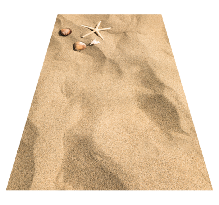 Vinyl Teppich Steine Sommer vibe Sand - TenStickers