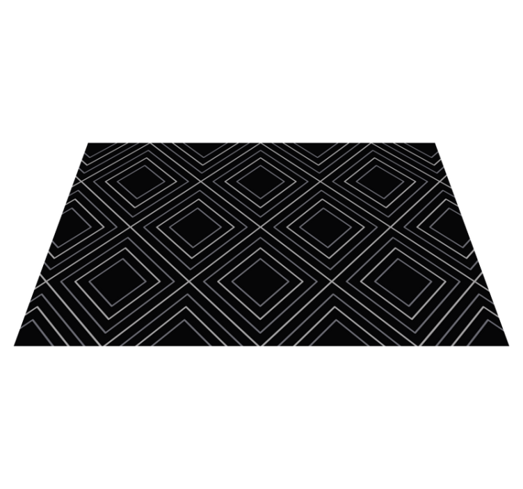 Vinyl Teppich geometrisch monochromatische geometrische - TenStickers