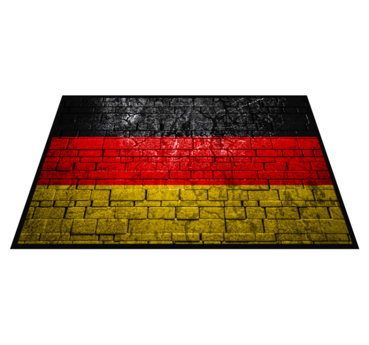 Vinylteppich modern Mauer ziegel deutsche flagge - TenStickers