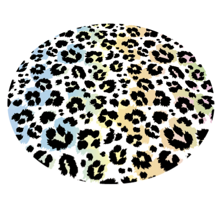 Vinyl Teppich Tiermuster muster mit leopardenflecken - TenStickers