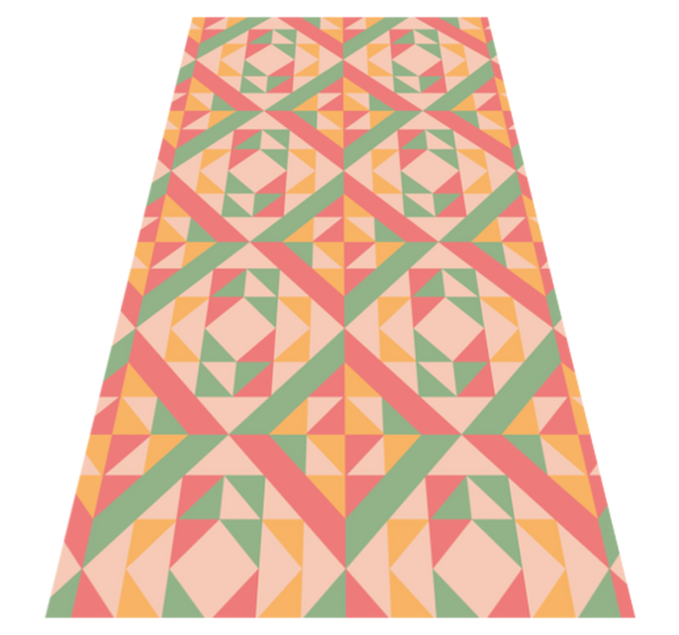 Vinyl teppich geometrisch im geometrischen ensemble - TenStickers