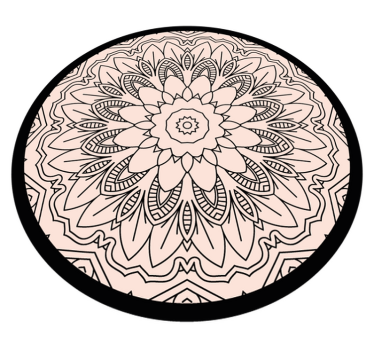 Vinyl teppich mandala einfachheit - TenStickers