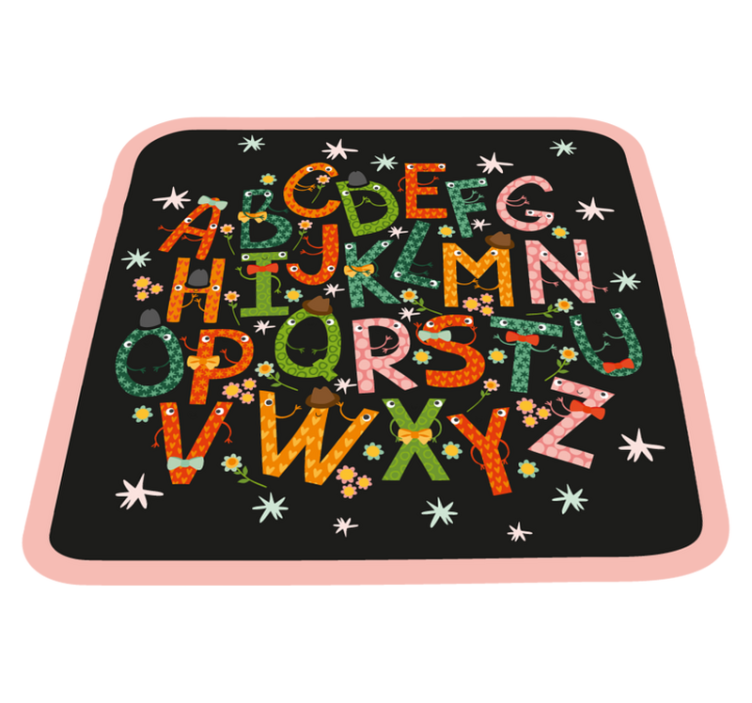 Vinyl Teppich Alphabet alphabet-Magie - TenStickers