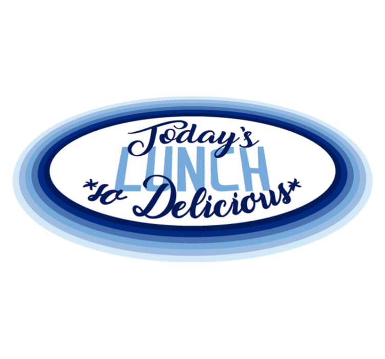 Vinyl Teppich Spruch mittagessen so lecker - TenStickers