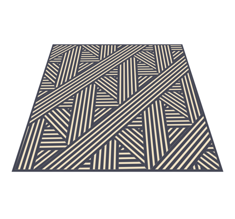 Vinyl Teppich geometrisch geometrische diagonalen - TenStickers