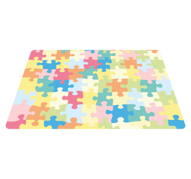 Vinyl Teppich Kinder puzzle-muster - TenStickers