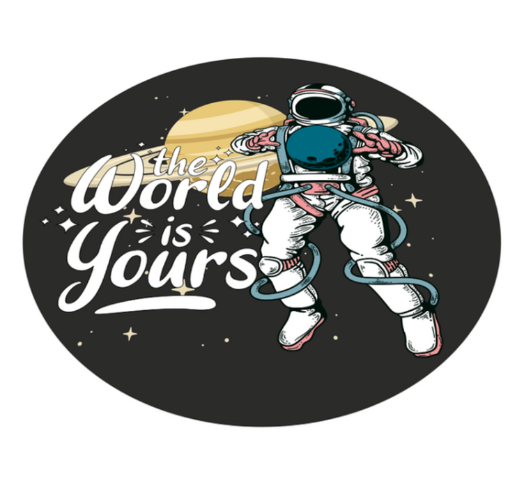 Vinyl Teppich Jugendzimmer astronauten-erkundung - TenStickers