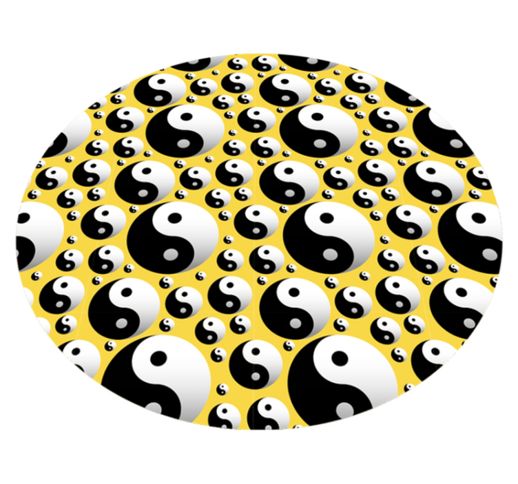 Vinyl Teppich Spiele yin-yang-harmonie - TenStickers