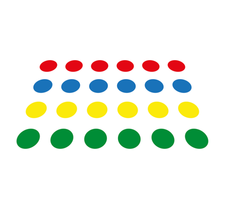 Vinyl Teppich Spiele kreisförmige muster - TenStickers