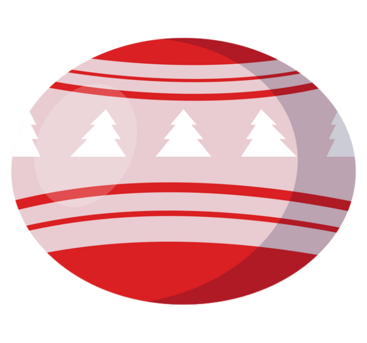 Vinyl teppich weihnachten mit festlichem baum-motiv - TenStickers